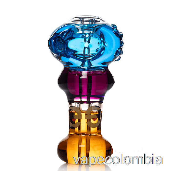 Vape Recargable Cheech Glass Triple Congelable Cuchara Pipa De Mano Azul / Púrpura / Naranja